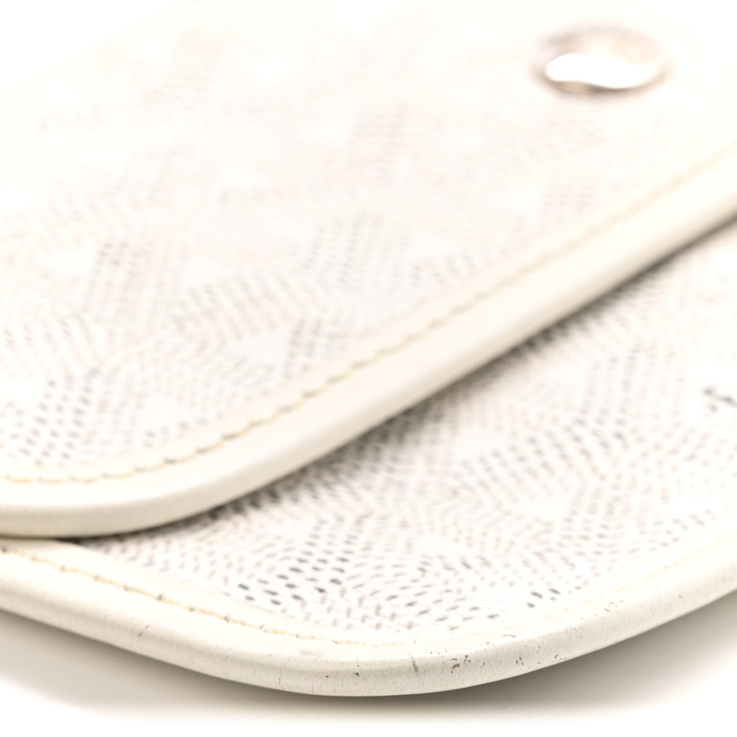 Goyardine Pouch White