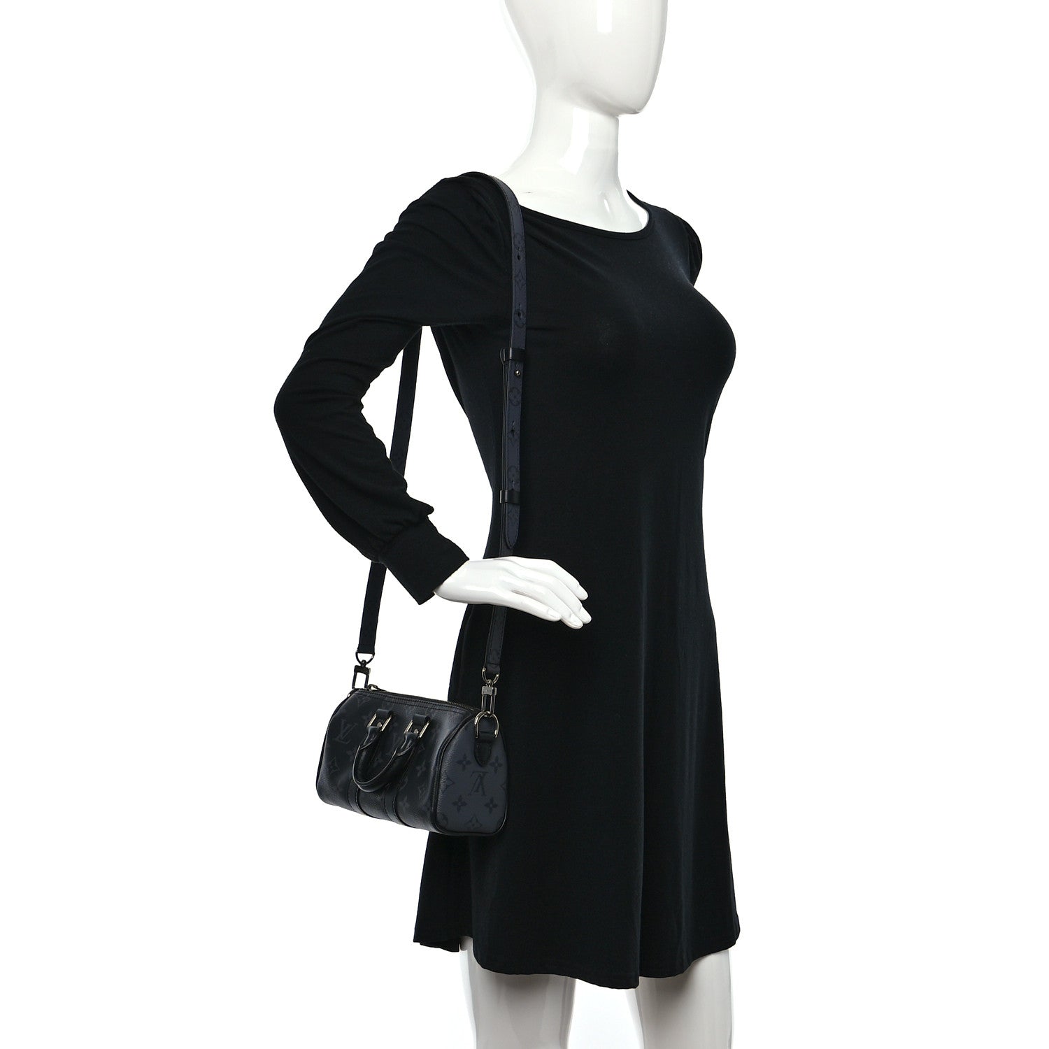 Louis Vuitton Reverse Monogram Eclipse Keepall XS Black 2 of 8