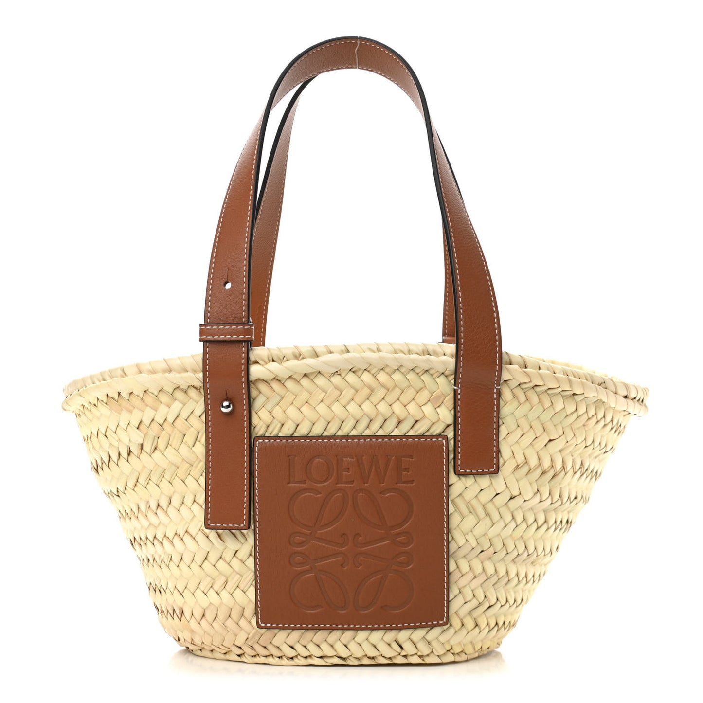 Raffia Small Basket Tote Bag Natural Tan