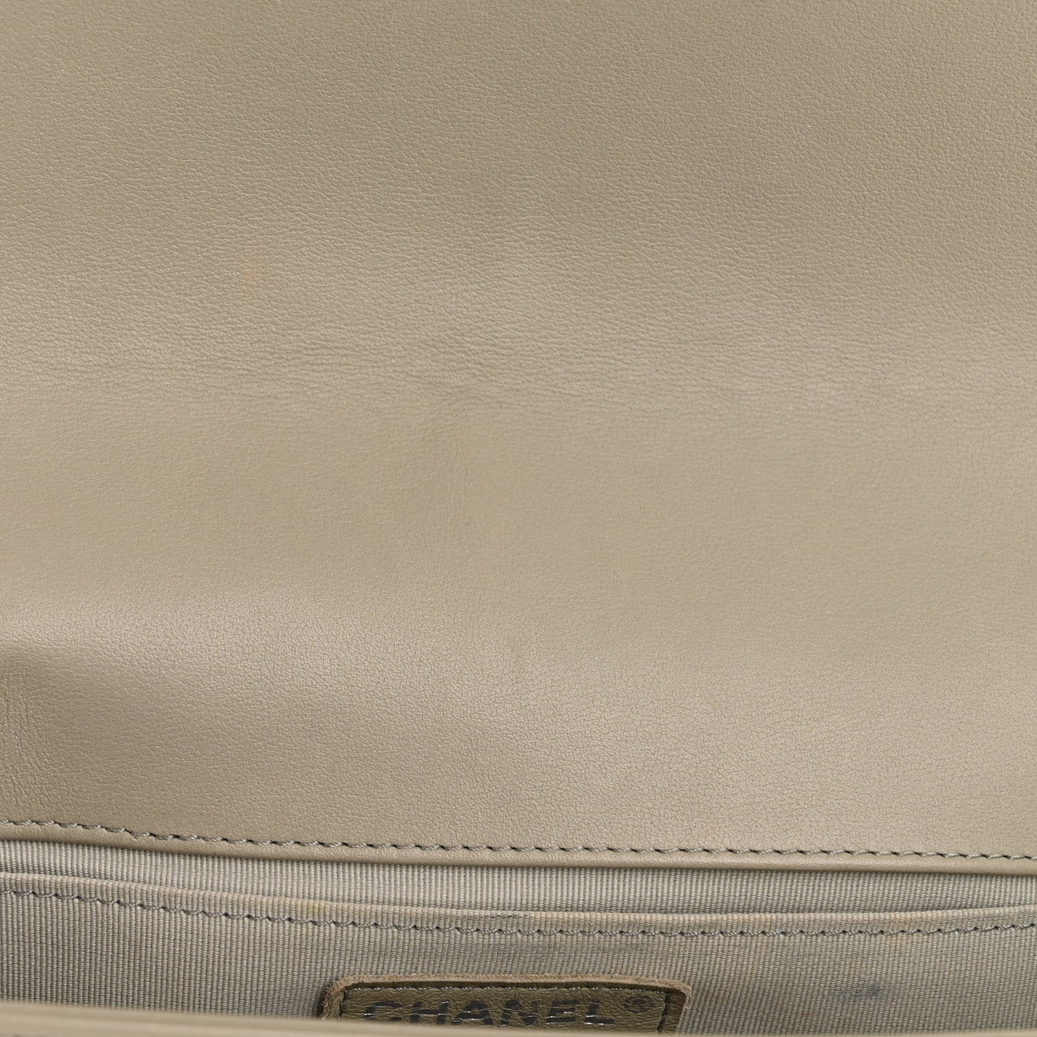 Chanel Calfskin Chevron Quilted Medium Boy Flap Grey 11 of 12