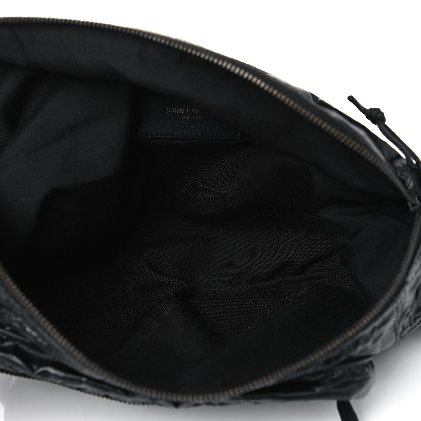 Nylon Logo Ripstop Body Belt Bag Black