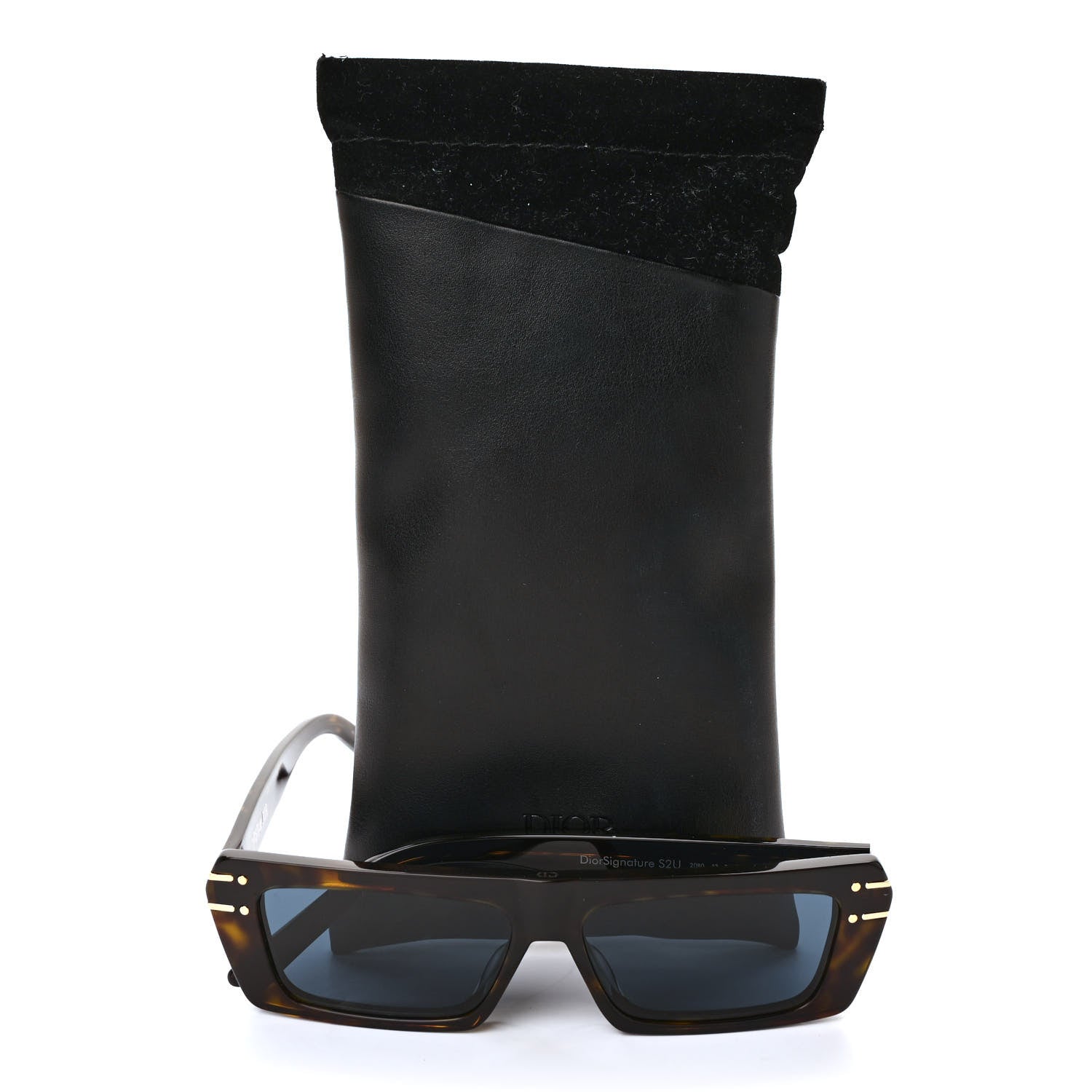 Christian Dior Diorsignature S2U Rectangular Sunglasses Tortoise 8 of 8