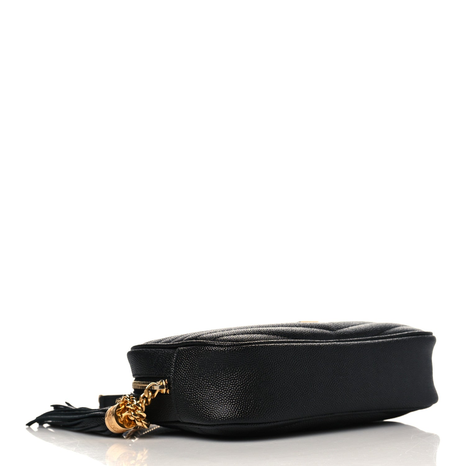 Saint Laurent Grain De Poudre Matelasse Monogram Mini Lou Camera Bag Black 4 of 7