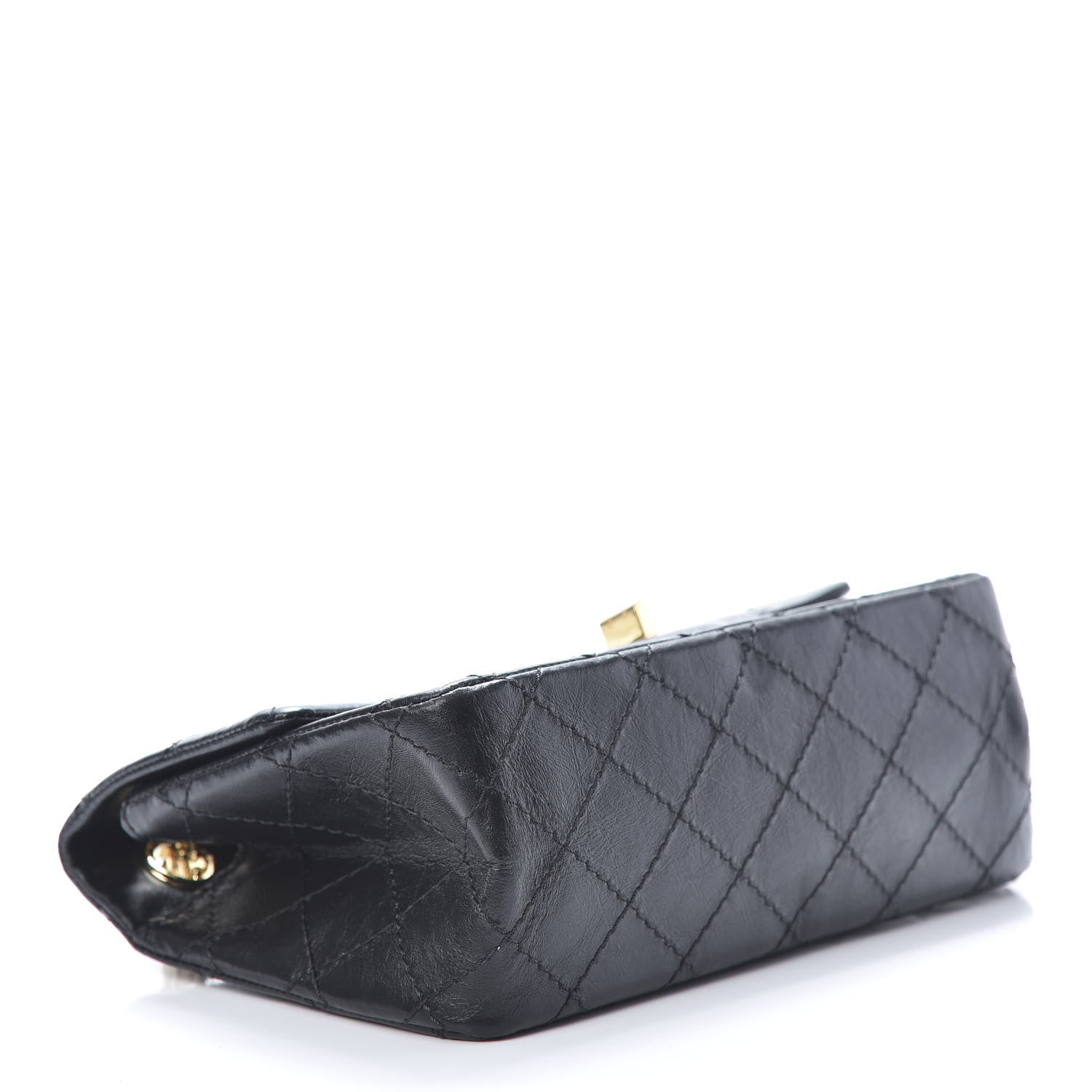 Chanel Aged Calfskin Quilted 2.55 Reissue Mini Flap Black 4 of 12