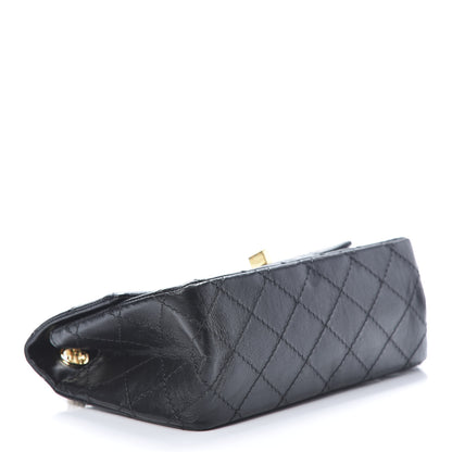 Chanel Aged Calfskin Quilted 2.55 Reissue Mini Flap Black 4 of 12