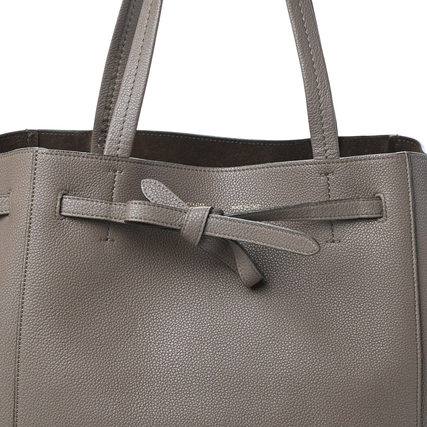 Celine Soft Grained Calfskin Small Belt Cabas Phantom Taupe 7 of 9
