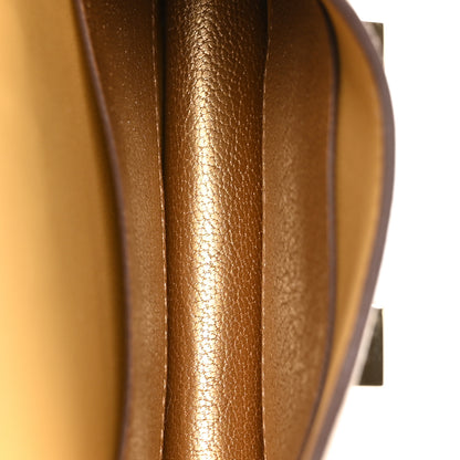 Hermes Metallic Chevre Chamkilight Constance Slim Wallet Dore 6 of 9