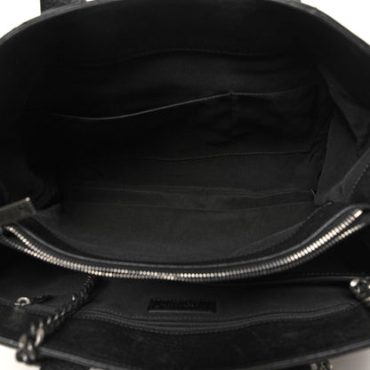 Chanel Metallic Grained Calfskin Quilted Large Casual Pocket Tote Black 5 of 16