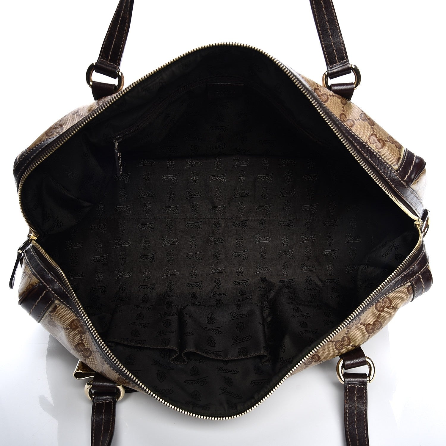 Gucci Crystal Monogram Large Duchessa Boston Dark Brown 5 of 18