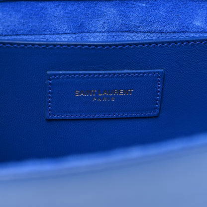 Saint Laurent Grain De Poudre Classic Monogram Cassandre Clutch Blue Majorelle 6 of 7