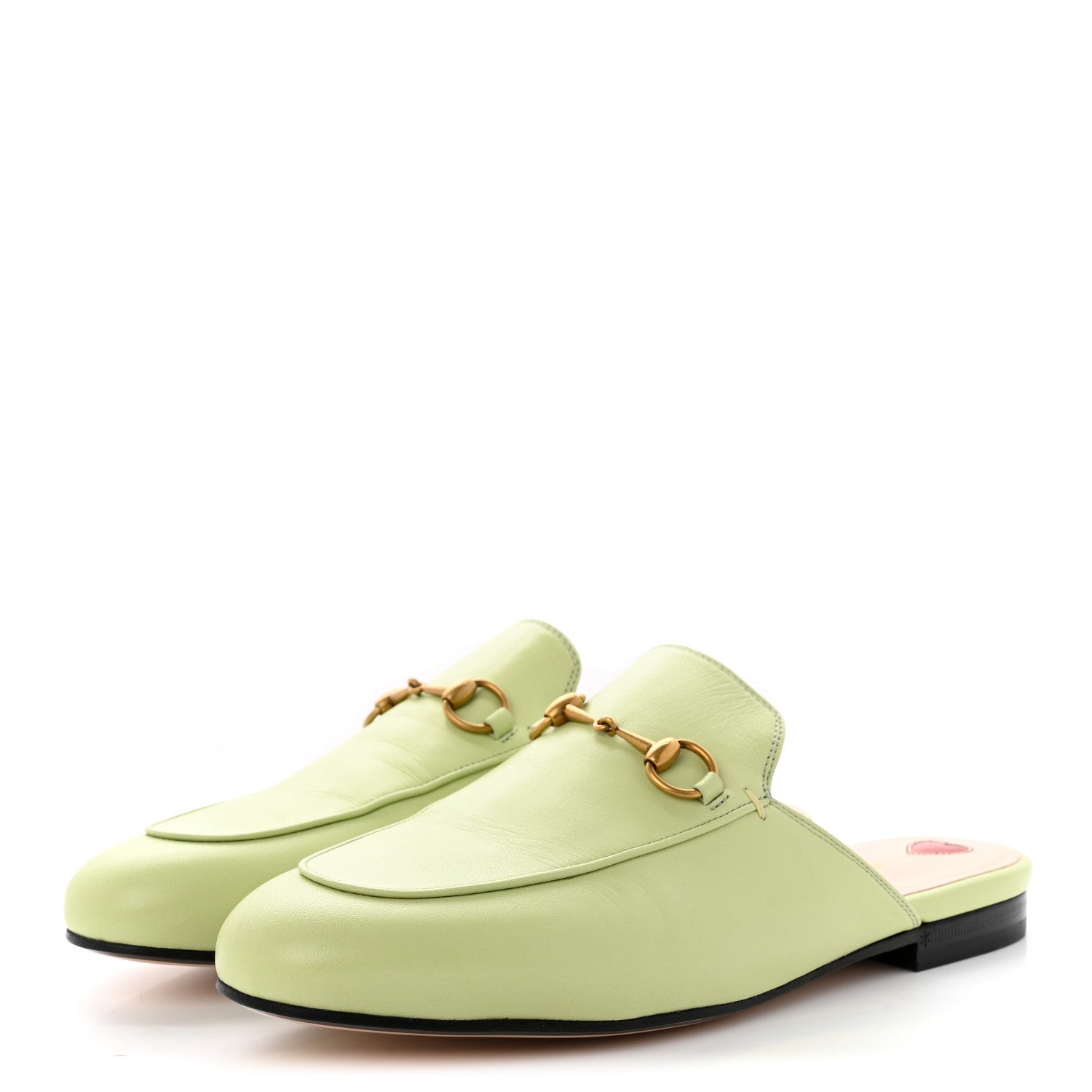 Gucci Malaga Kid Womens Princetown Slippers 40 Pistachio Green 3 of 15