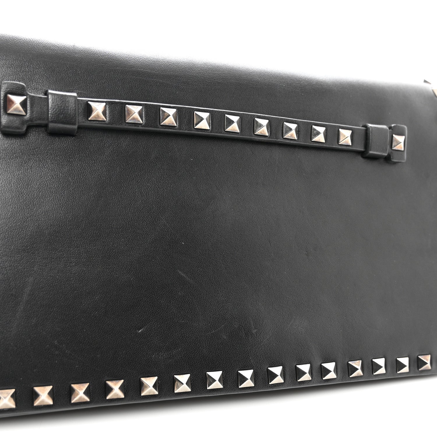Valentino Garavani Nappa Rockstud Wristlet Clutch Black 8 of 8