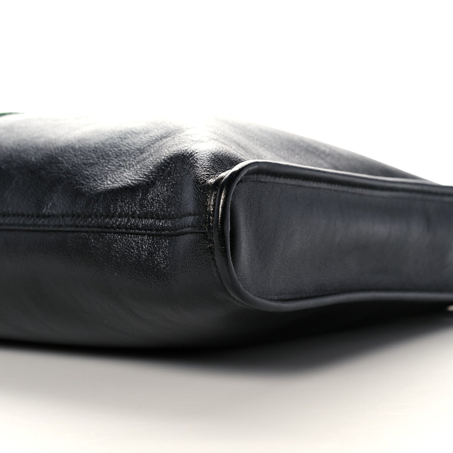 Calfskin Large Rajah Chain Tote Black