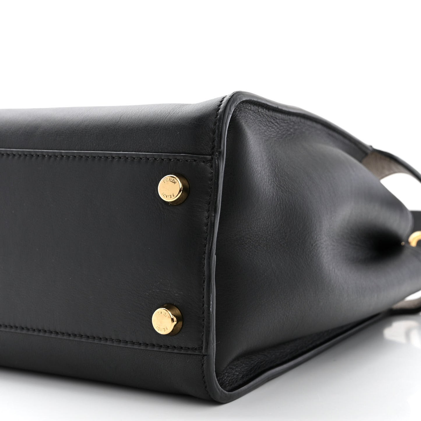 Vitello Tahiti Burro Large Peekaboo Iconic Essentially Satchel Black Corda