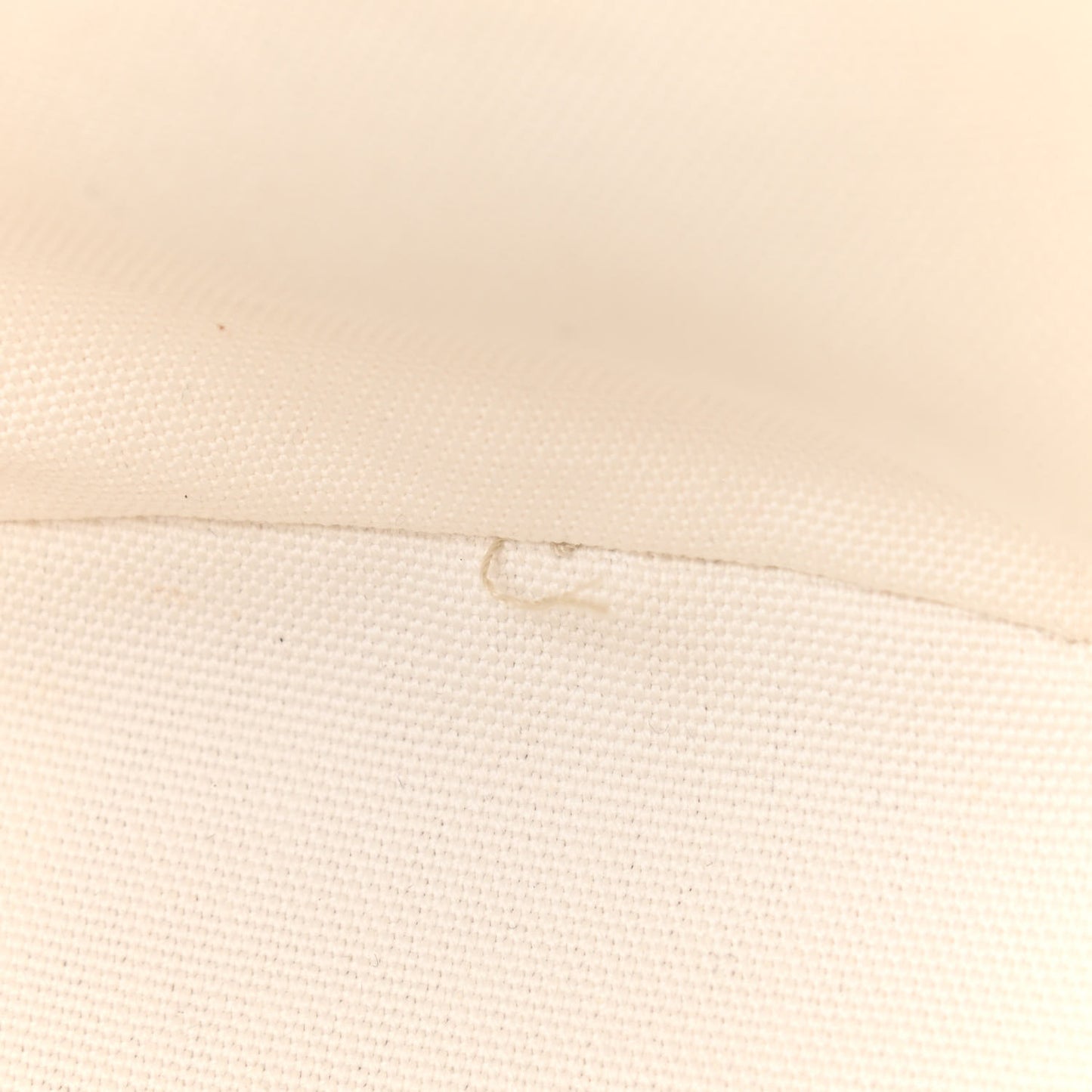 Wicker Canvas Shoulder Bag White