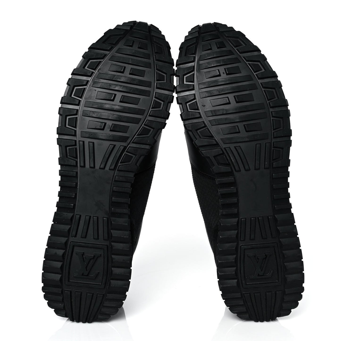 Calfskin Perforated Suede Mens Run Away Sneakers 9.5 Black