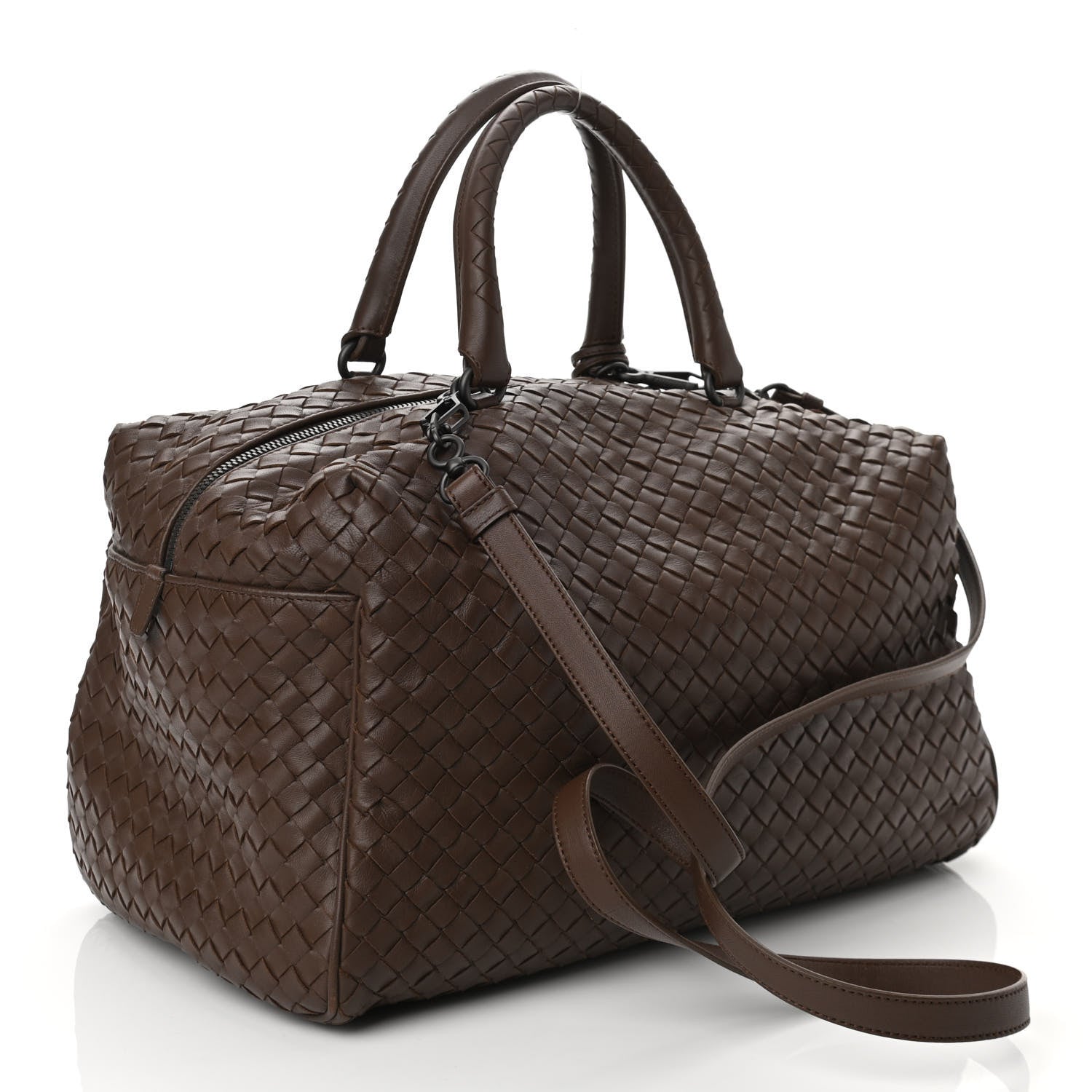 Bottega Veneta Nappa Intrecciato Boston Brown 3 of 10