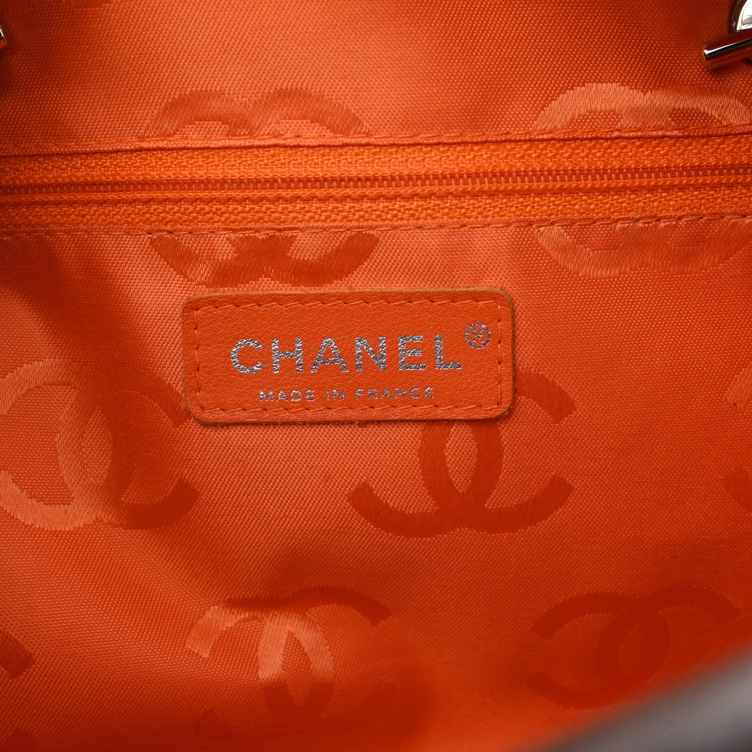 Chanel Calfskin Quilted Cambon Large Bowler Brown Beige 10 of 21
