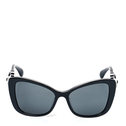 Chanel Acetate Pearl Butterfly Sunglasses 5445-H Black 2 of 7
