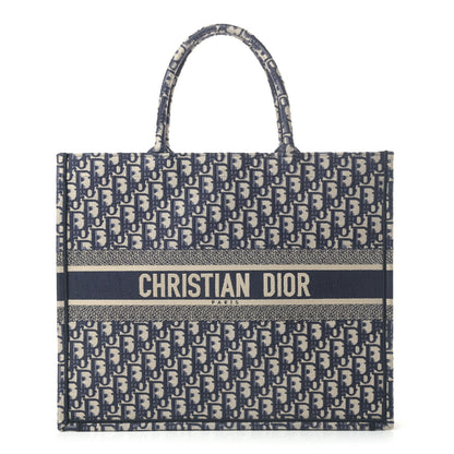 Christian Dior Oblique Book Tote Blue Multicolor 1 of 4