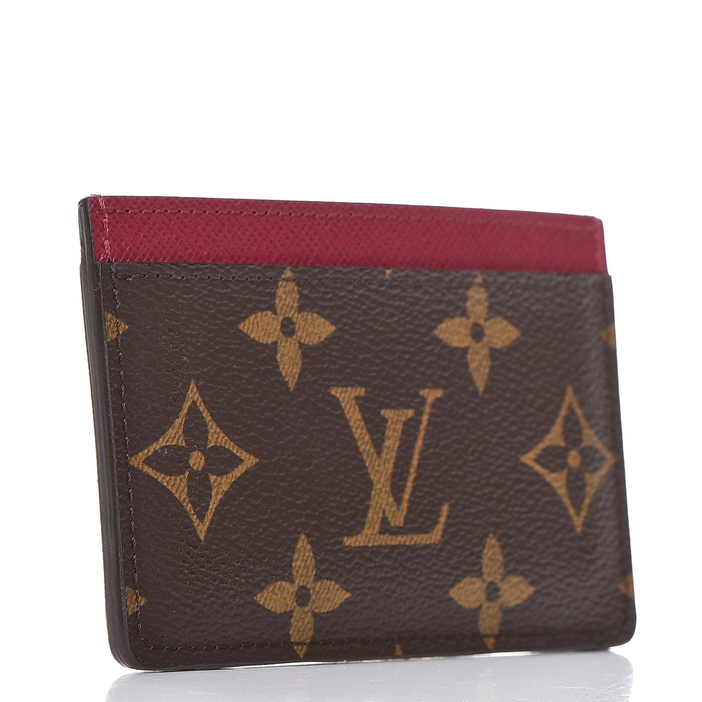 Monogram Card Holder Fuchsia