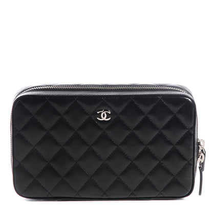 Chanel Lambskin Quilted Jewelry Case Black 1 of 8