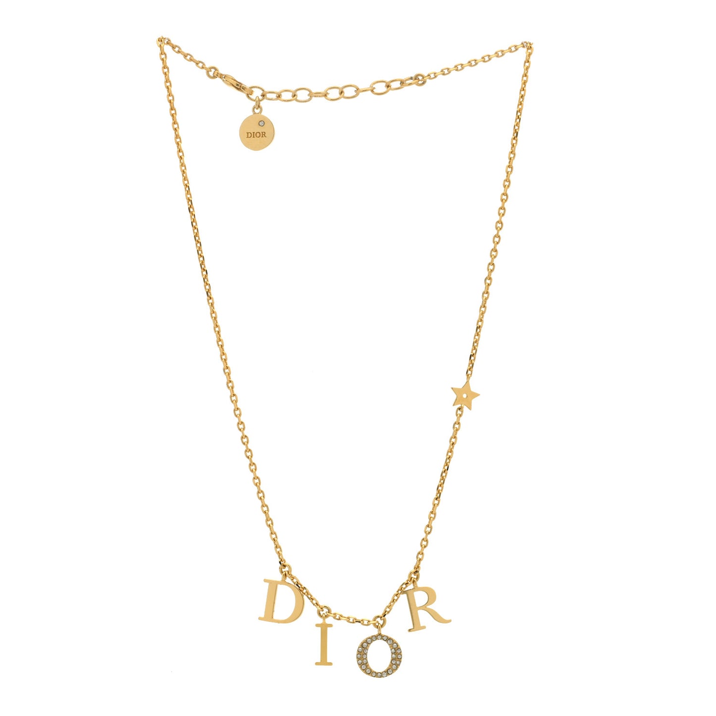 Crystal Dio(r)evolution Necklace Gold