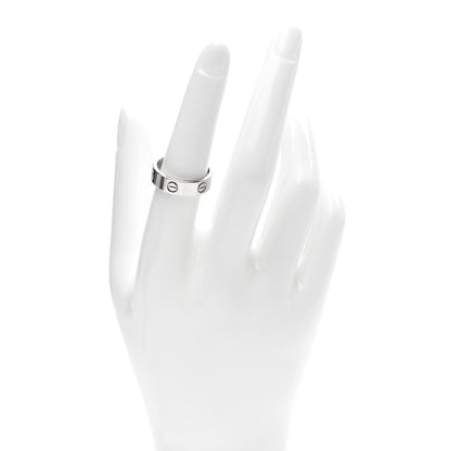 Cartier 18K White Gold 5.5mm LOVE Ring 56 7.5 2 of 5