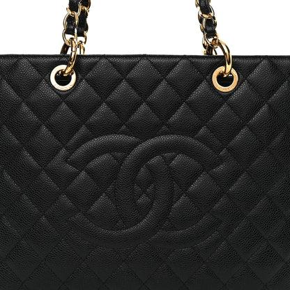 Chanel Caviar Quilted Grand Shopping Tote GST Black 8 of 10
