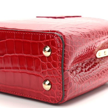 Louis Vuitton Crocodile Mini Capucines Rubis 8 of 9