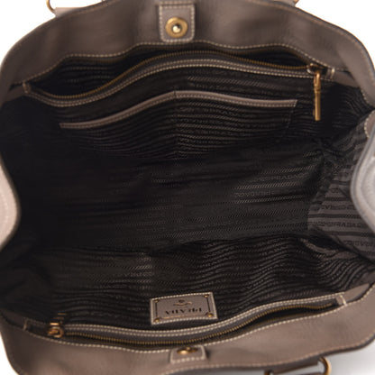 Prada Cervo Deerskin Tote Bambu 5 of 12