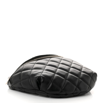 Chanel Calfskin Quilted Waist Belt Bag Black 4 of 11