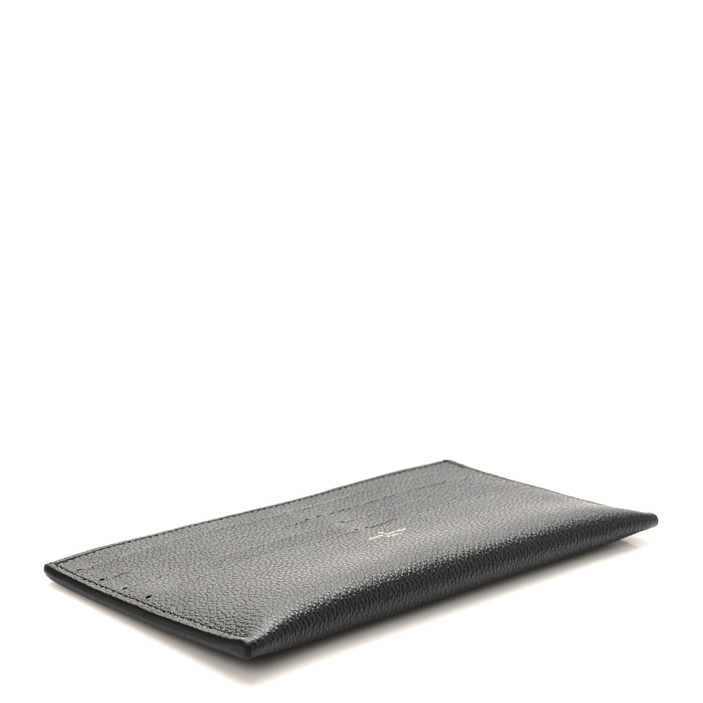 Calfskin Felicie Chain Wallet Card Holder Insert Black
