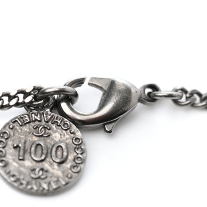 Chanel Crystal CC Necklace Ruthenium 4 of 4