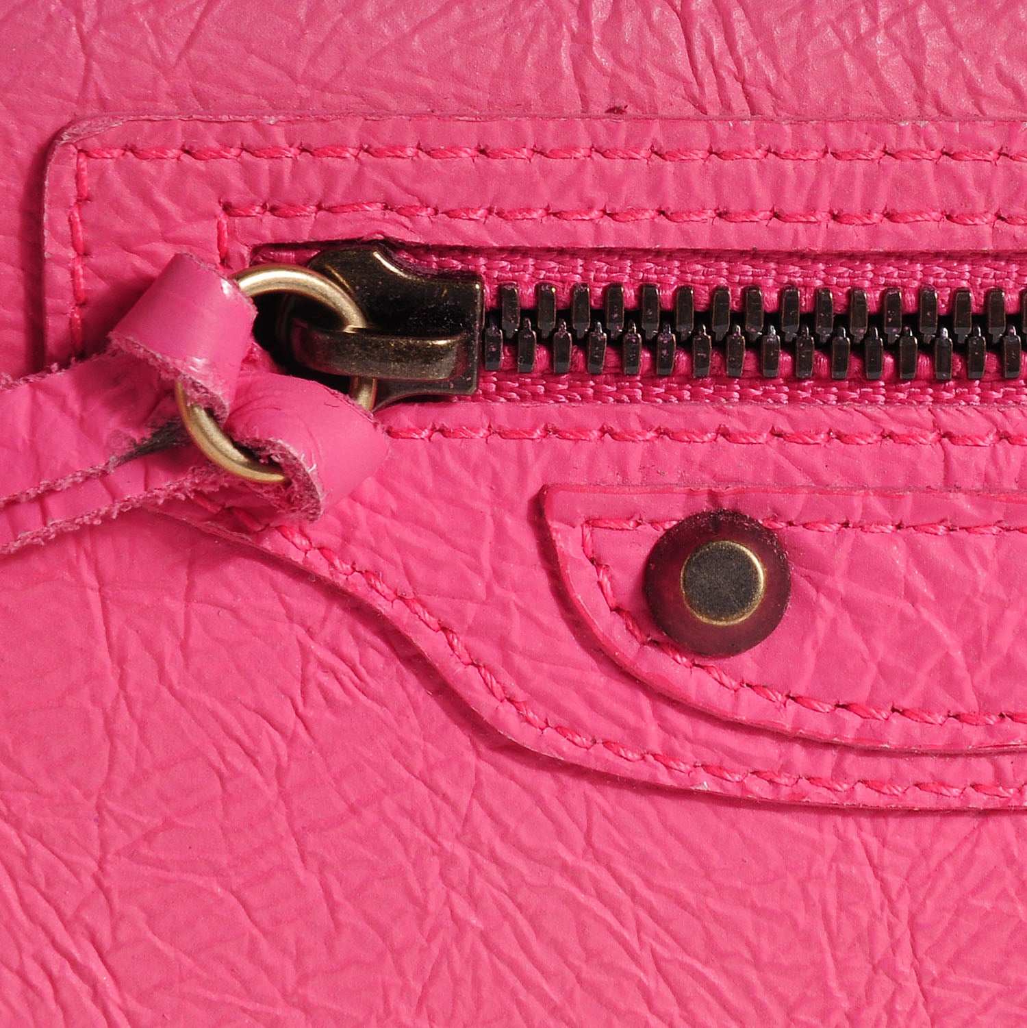 Balenciaga Calfskin Papier Platre Money Wallet Framboise 8 of 10