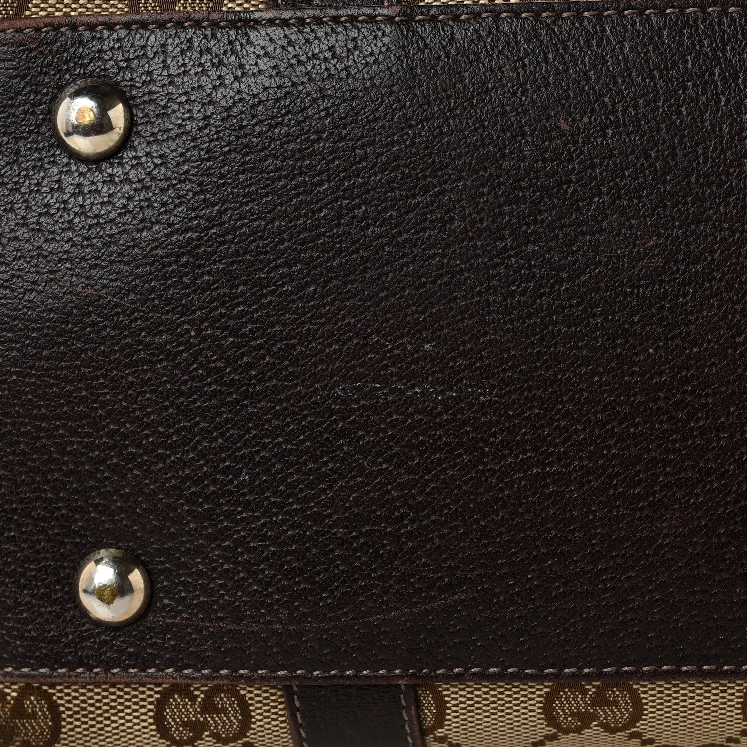 Gucci Monogram Medium Abbey Tote Dark Brown 12 of 14