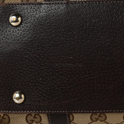 Gucci Monogram Medium Abbey Tote Dark Brown 12 of 14