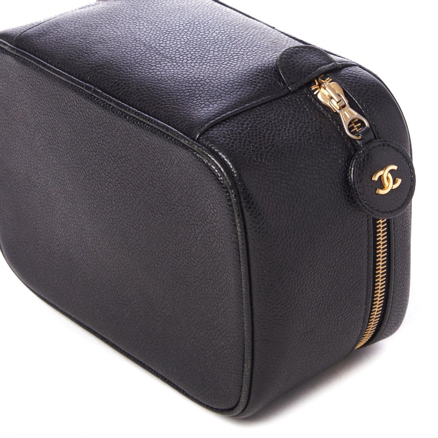 Chanel Caviar Vanity Cosmetic Case Black 5 of 8