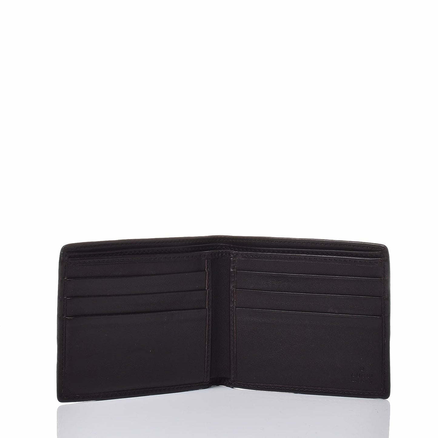 Guccissima Web Bi-Fold Wallet Brown