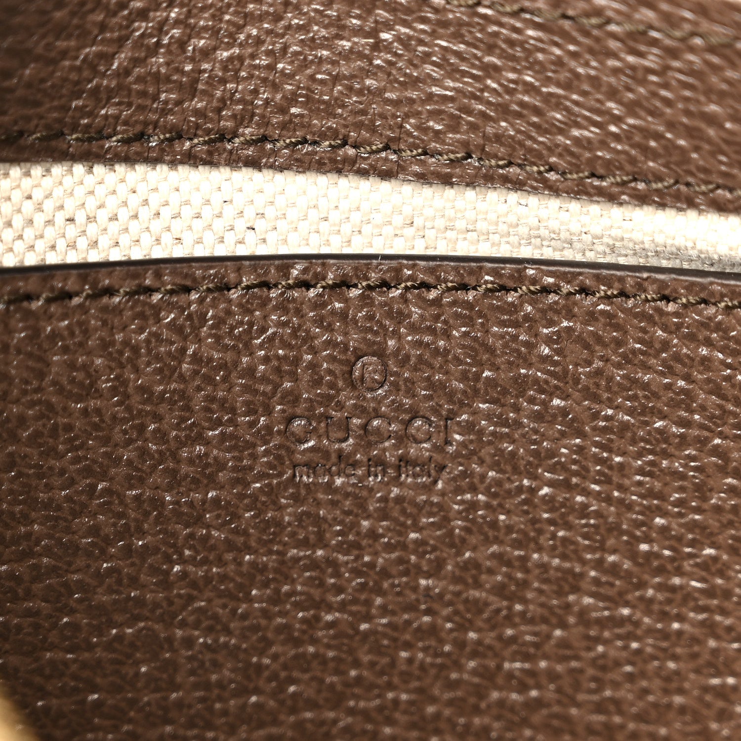 Gucci GG Supreme Monogram Textured Dollar Calfskin Mini Ophidia Chain Bag Beige Ebony 6 of 10