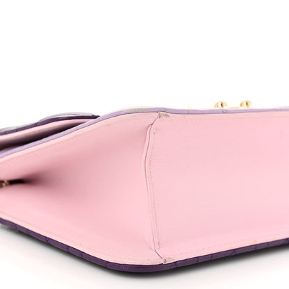 Christian Dior Lambskin Cannage Miss Dior Promenade Pouch Purple Multicolor 8 of 14