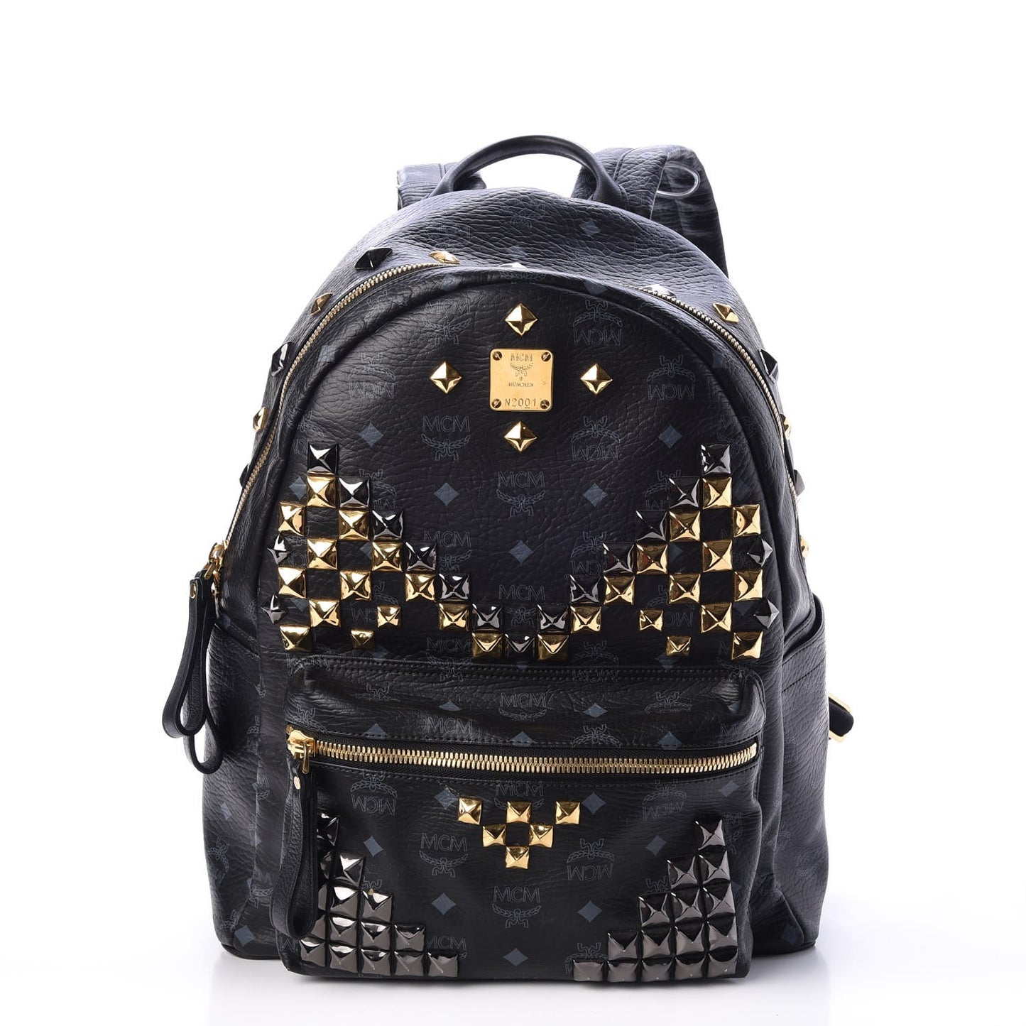 Visetos Studded Medium Stark M Backpack Black
