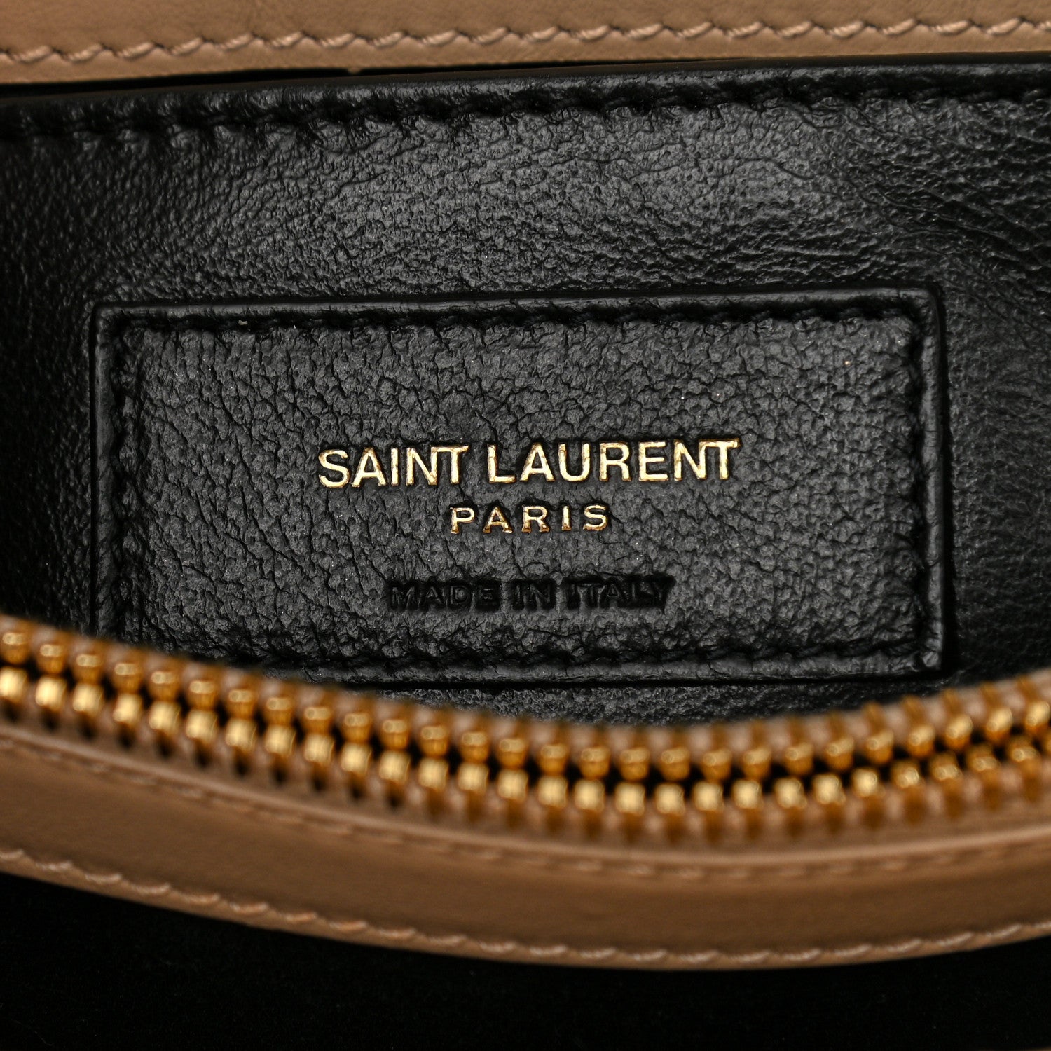 Saint Laurent Calfskin Y Quilted Monogram Small Loulou Chain Satchel Dark Beige 7 of 11