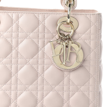 Christian Dior Lambskin Cannage Medium Lady Dior Light Pink 10 of 10
