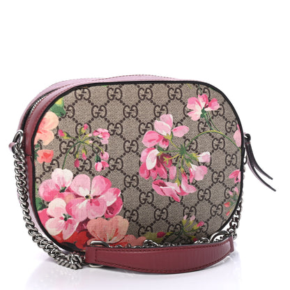 Gucci GG Supreme Monogram Blooms Mini Chain Shoulder Bag Beige Multicolor Dry Rose 2 of 4