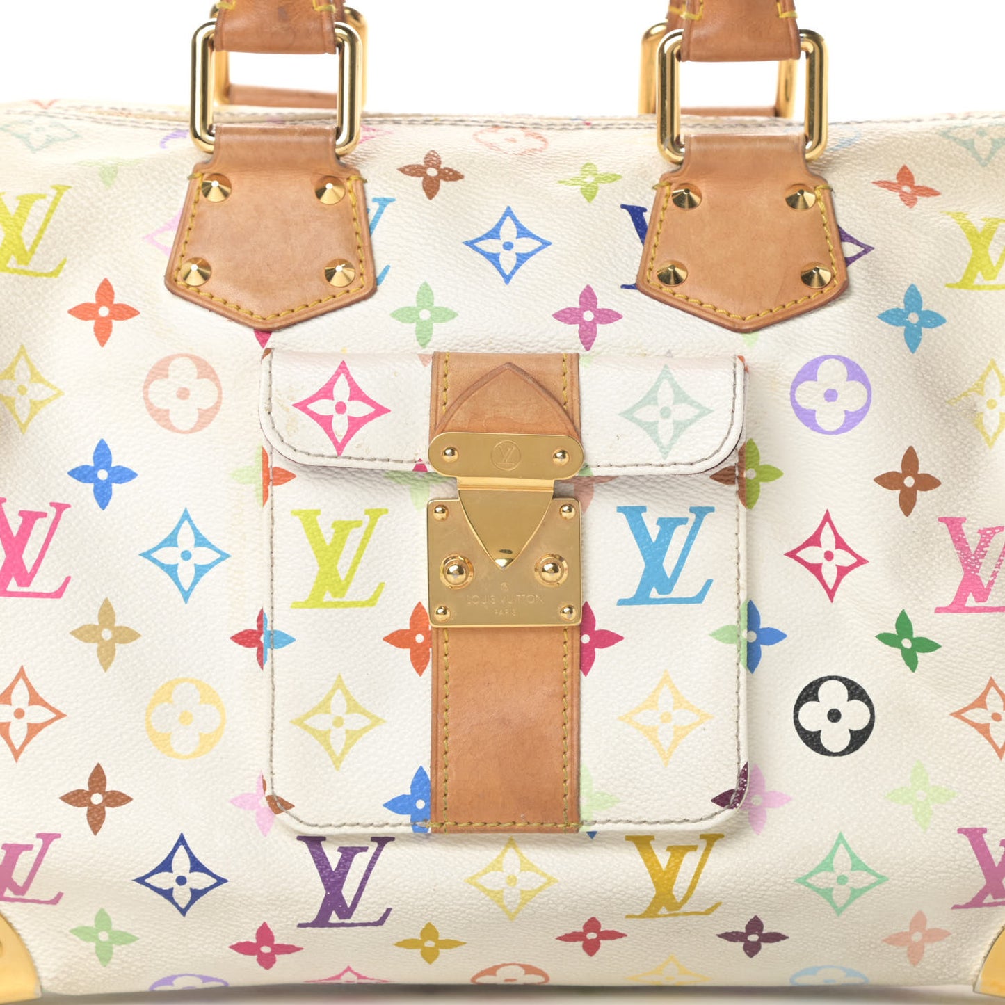 Monogram Multicolor Speedy 30 White