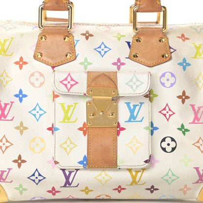 Louis Vuitton Monogram Multicolor Speedy 30 White 7 of 19