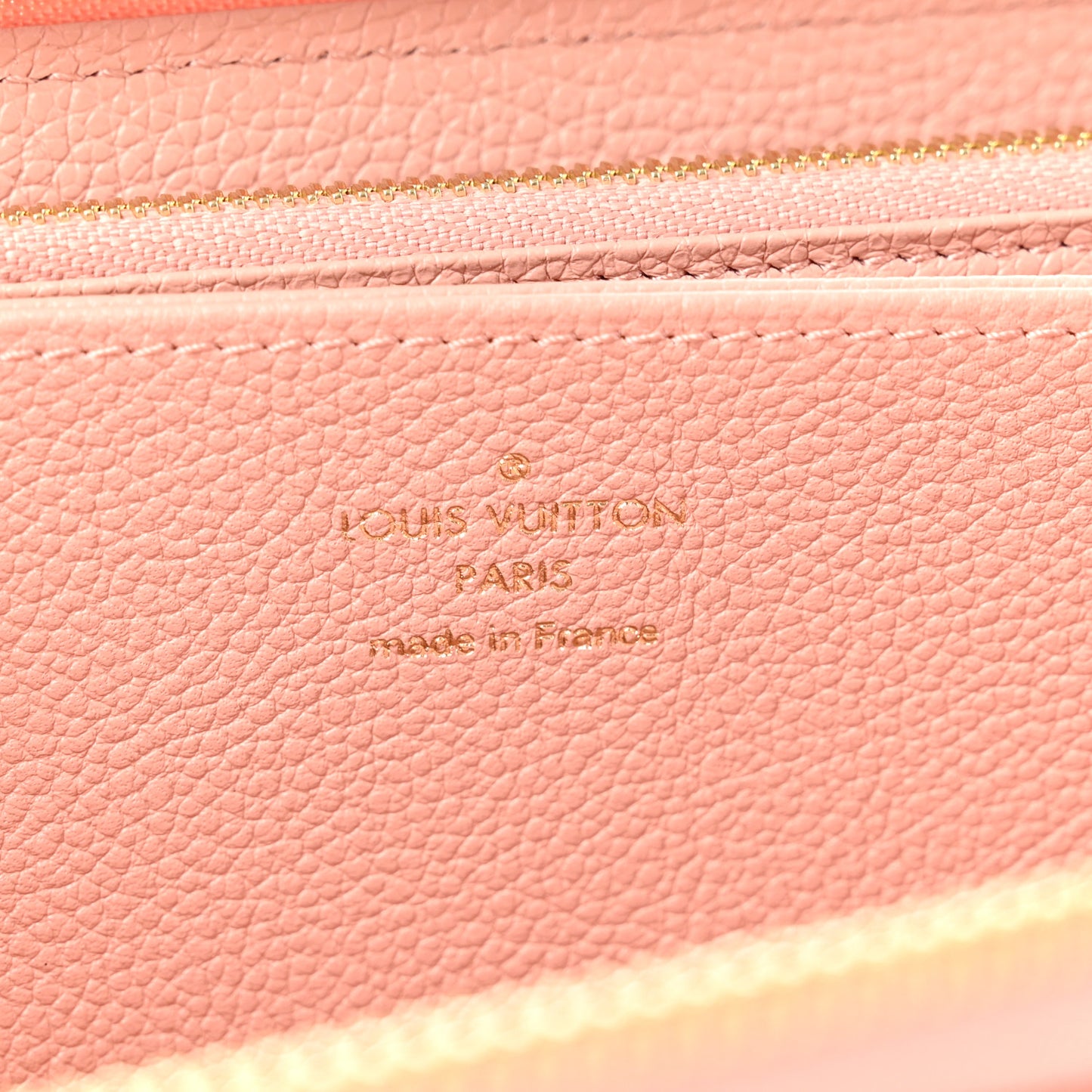 Empreinte Monogram Giant Zippy Wallet Rose Trianon Creme