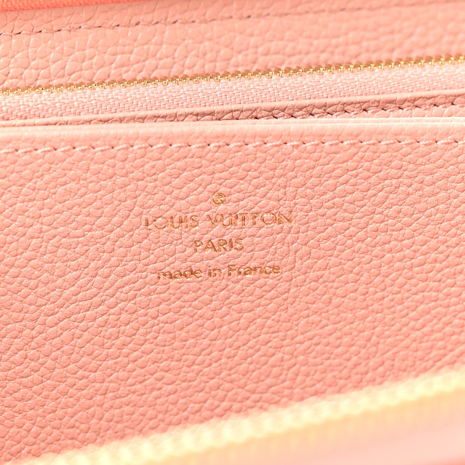 Louis Vuitton Empreinte Monogram Giant Zippy Wallet Rose Trianon Creme 6 of 7