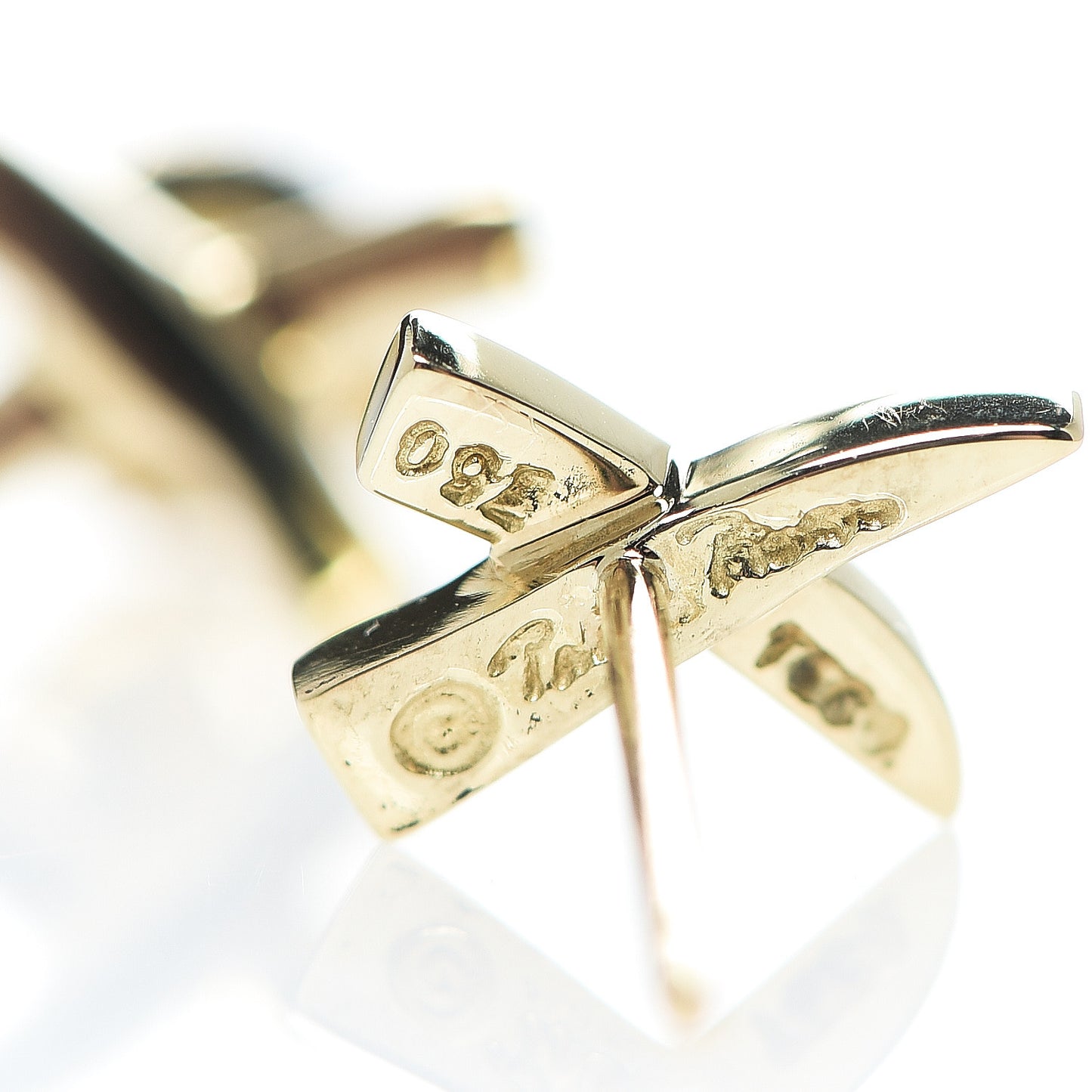 18K Yellow Gold Mini Paloma's Graffiti X Earrings